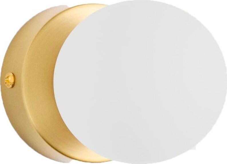 Bílé/ve zlaté barvě kovové nástěnné svítidlo ø 8 cm Brisia – Kave Home