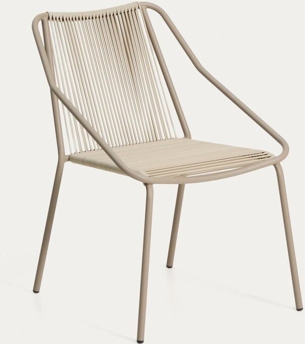 Krémová/taupe zahradní židle Zivia – Kave Home