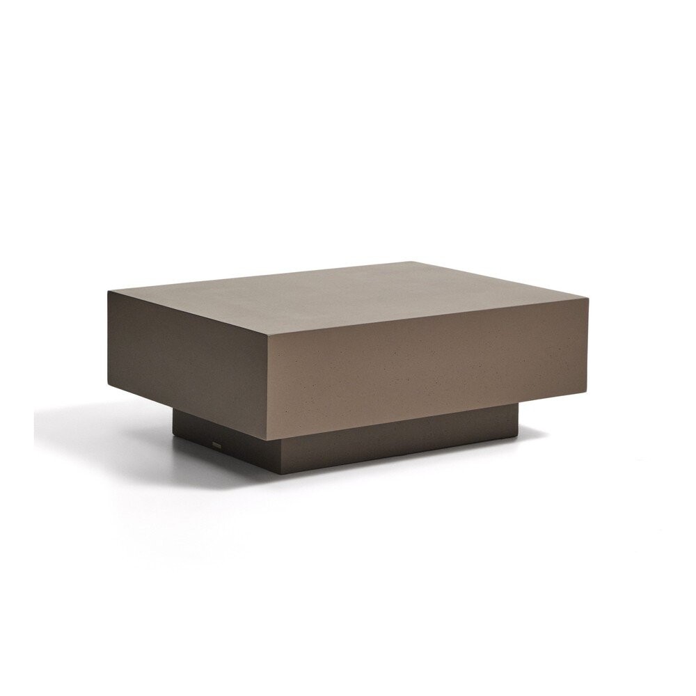 Betonový zahradní konferenční stolek 60x80 cm Rustella – Kave Home