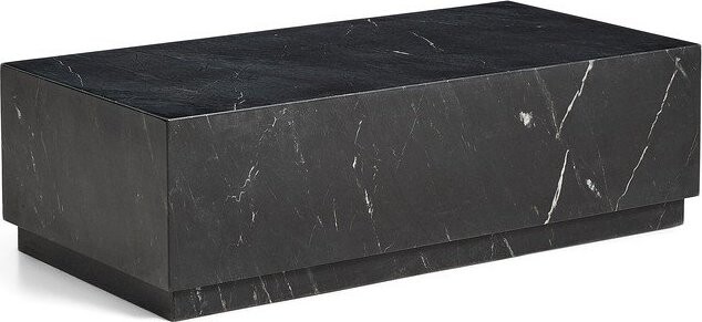 Černý mramorový konferenční stolek 50x100 cm Sorein – Kave Home
