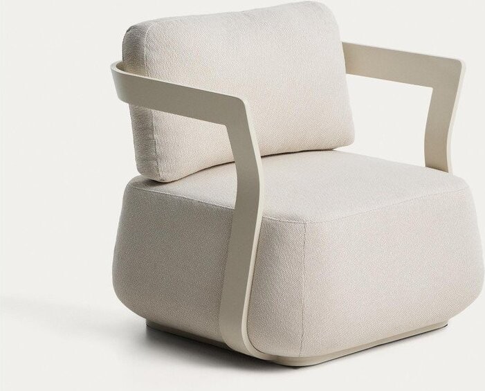Krémové polstrované zahradní křeslo Tamaris – Kave Home