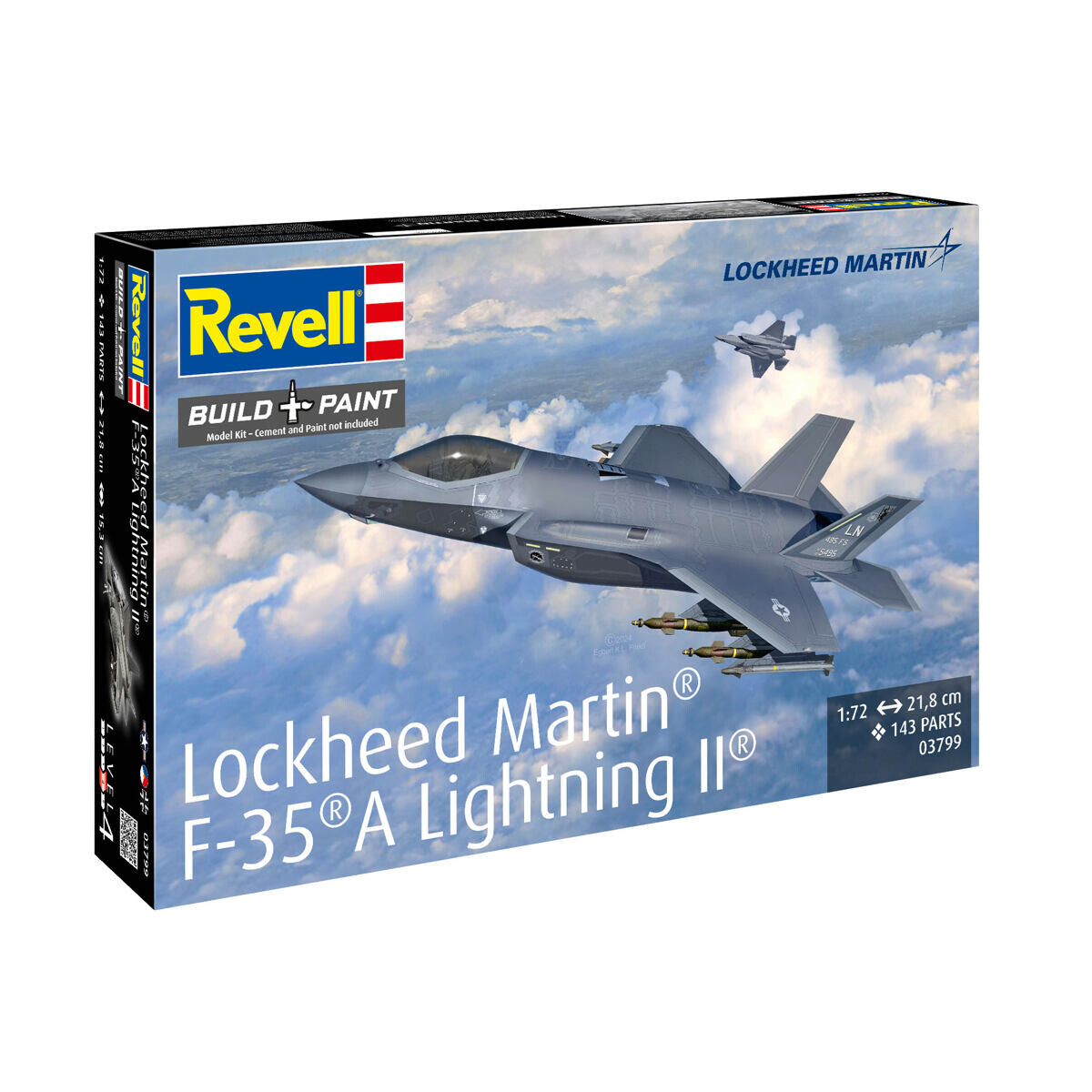 Revell Plastic ModelKit letadlo 03799 - F-35A (1:72)
