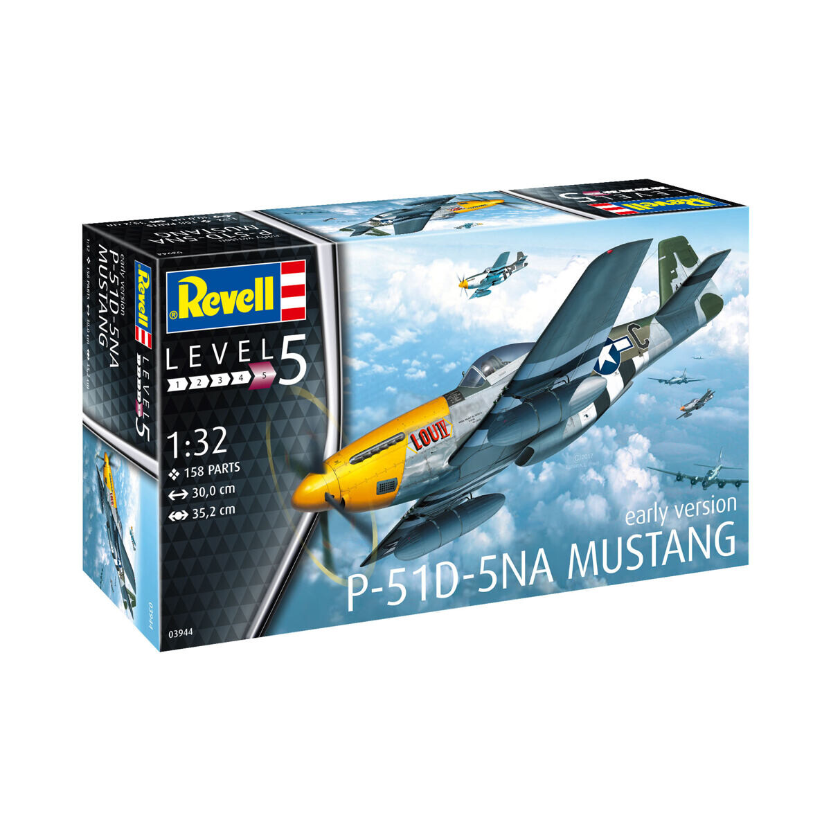 Revell Plastic ModelKit letadlo 03944 - P-51D-5NA Mustang (1:32)