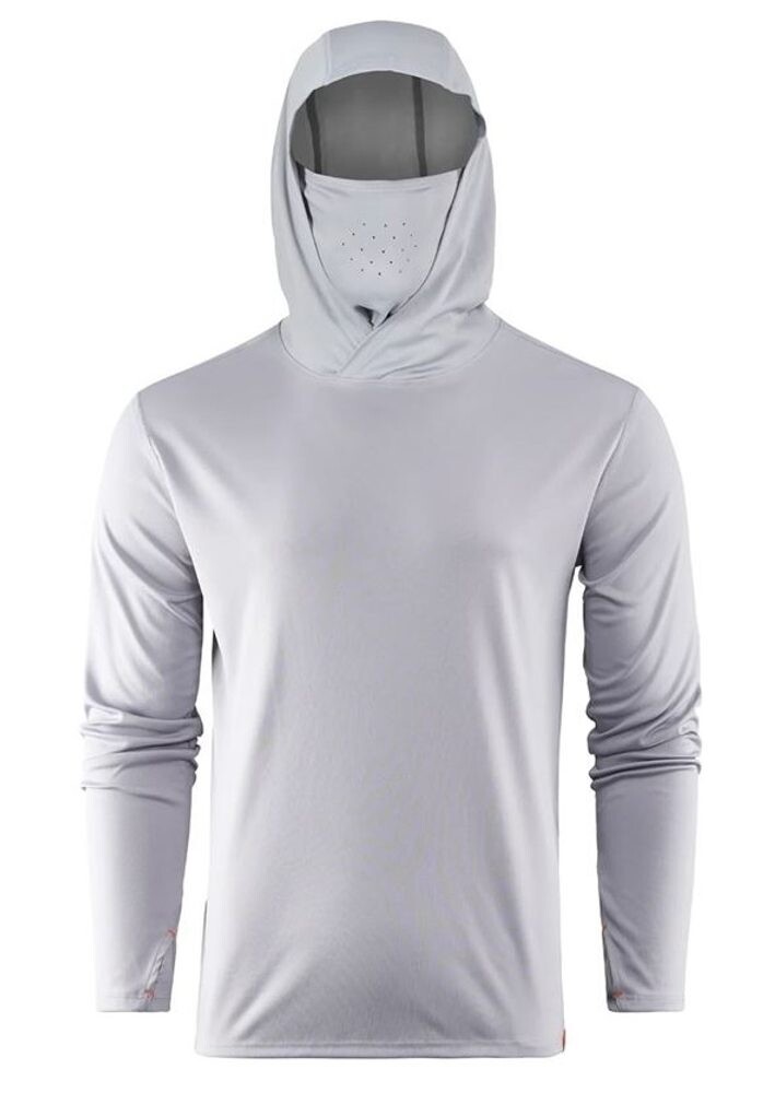 Grundéns UV Tričko Tough Sun Masked Hoodie Mist - M