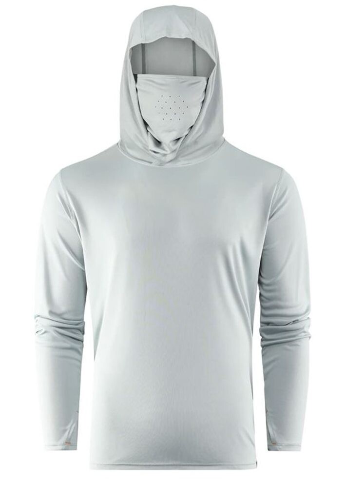 Grundéns UV Tričko Tough Sun Masked Hoodie Iceberg - L