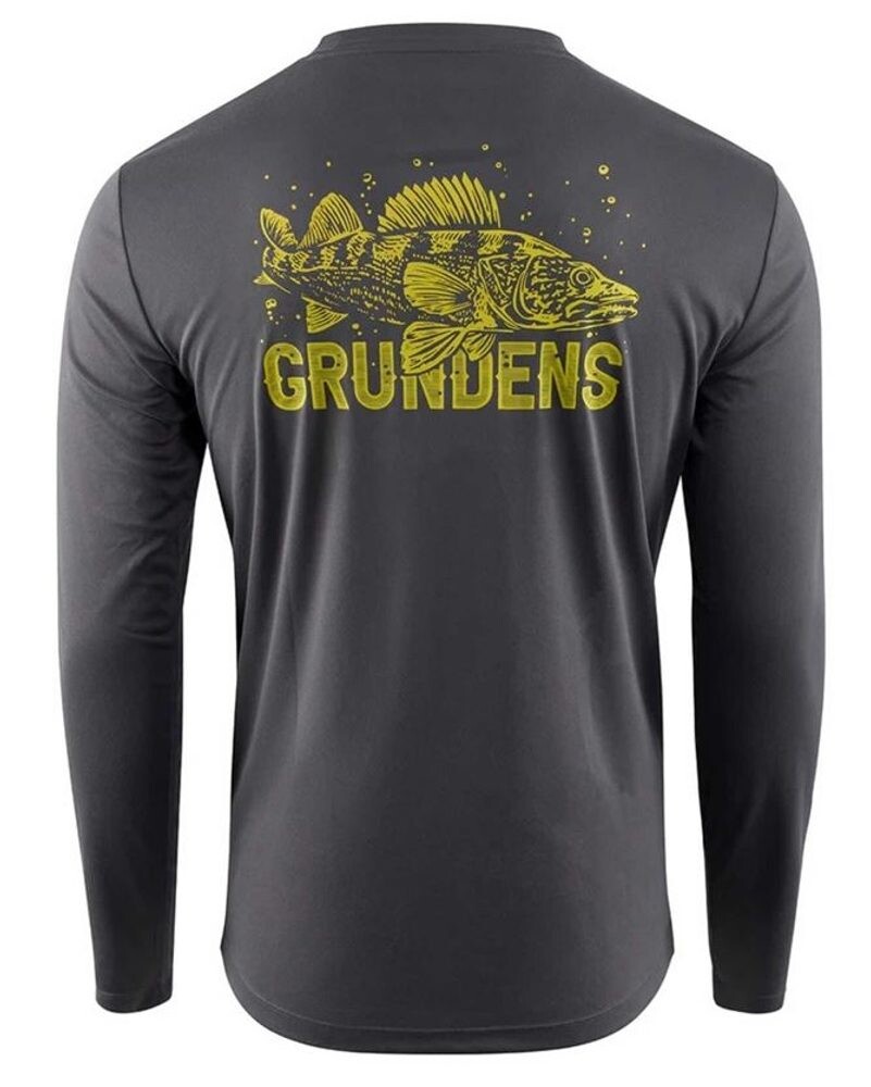 Grundéns UV Triko King of the Lakes LS Tech Tee Anchor - L