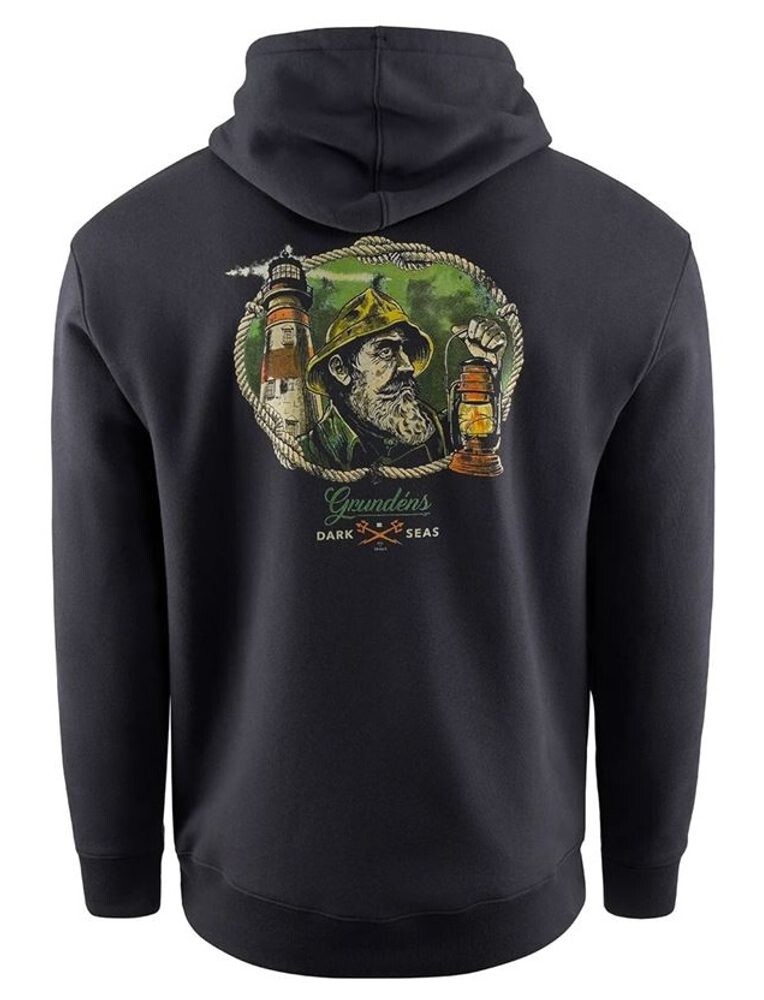 Grundéns Mikina Dark Seas X Grundens Watchman Hoodie Black - L