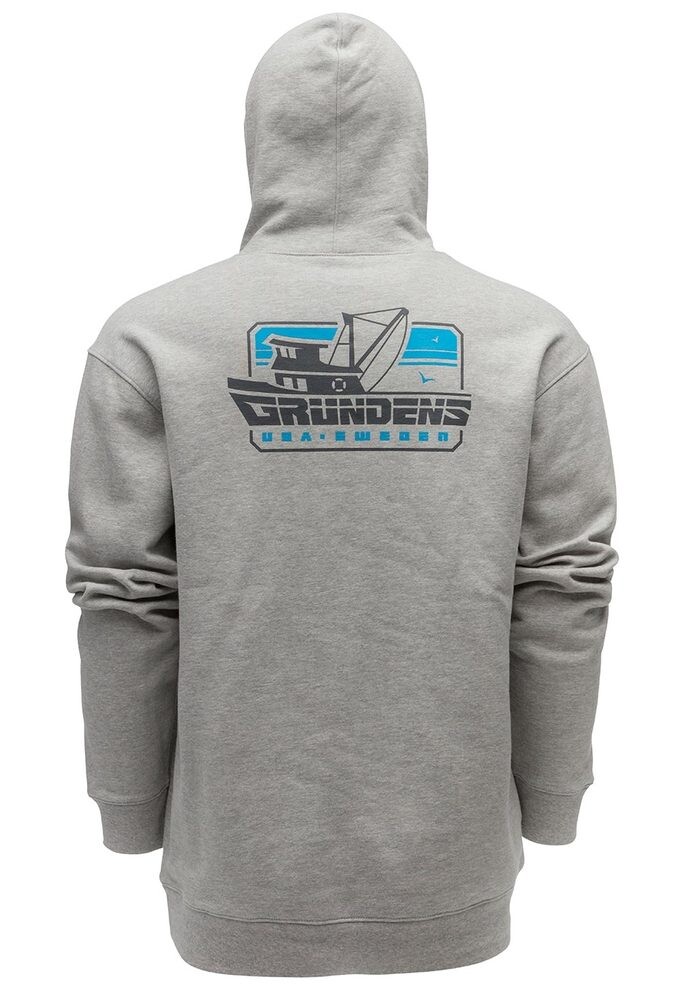 Grundéns Mikina Displacement DWR Hoodie Commercial Boat Athletic Heather - L