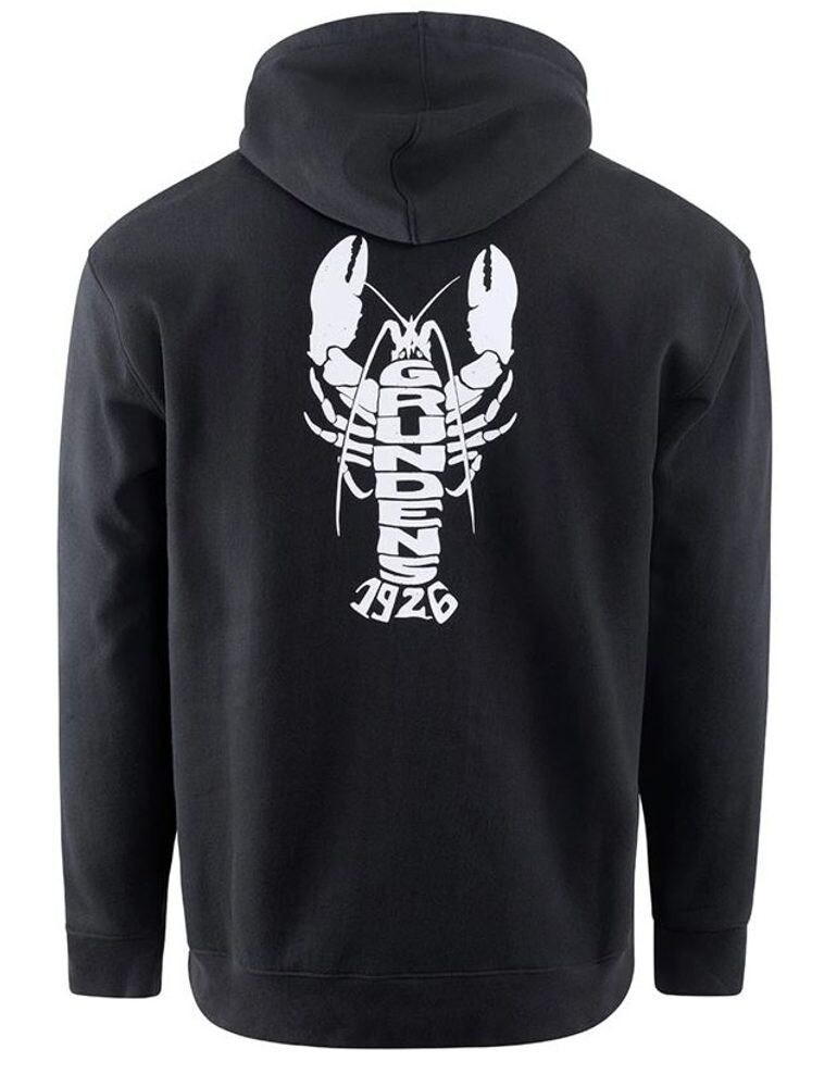 Grundéns Mikina Eat Your Words DWR HD Hoodie Black Lobster Graphic - L