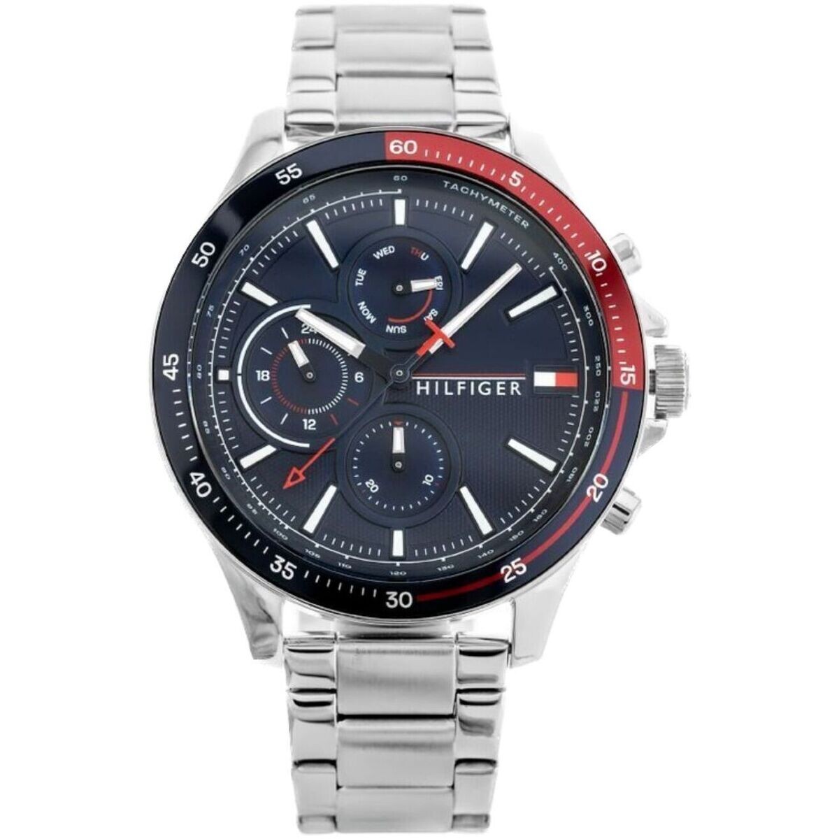 Tommy Hilfiger  Pánské analogové hodinky Masuk stříbrná  Stříbrná