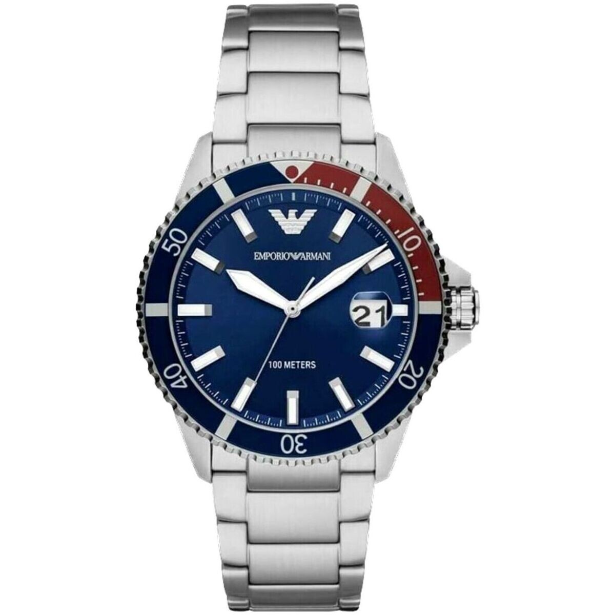 Emporio Armani  Pánské analogové hodinky Ennin stříbrná