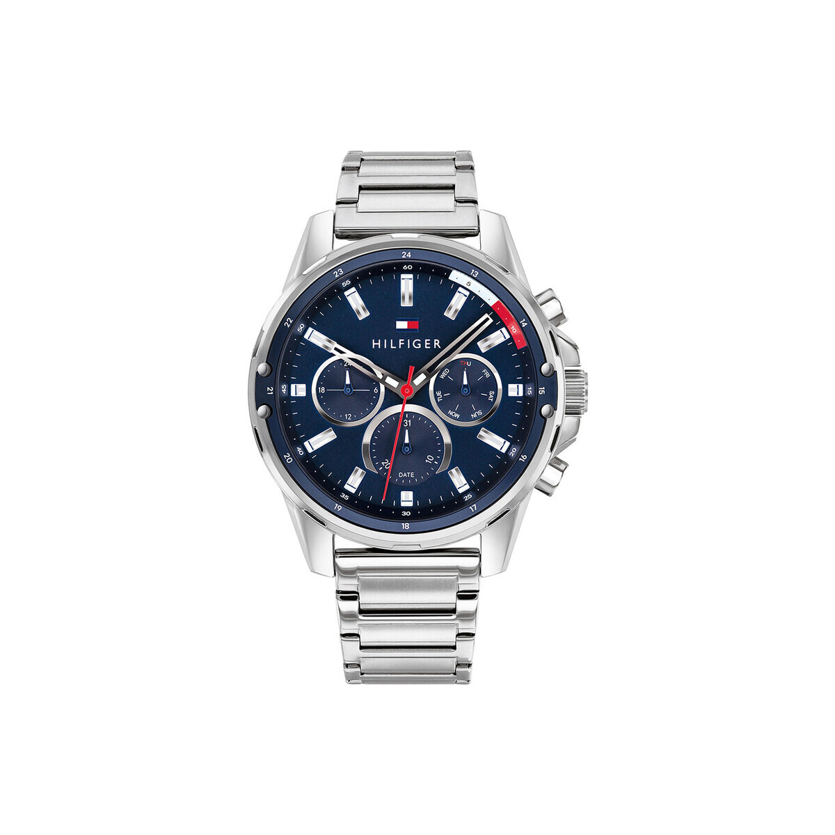 Tommy Hilfiger  Pánské analogové hodinky Beleldis stříbrná  Stříbrná