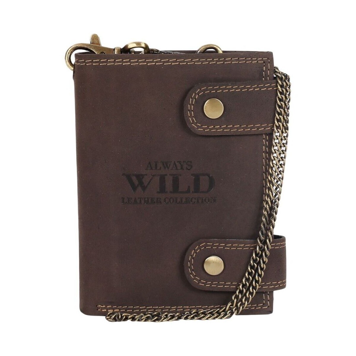 Always Wild  Pánská kožená peněženka Mindszent hnědá  Hnědá