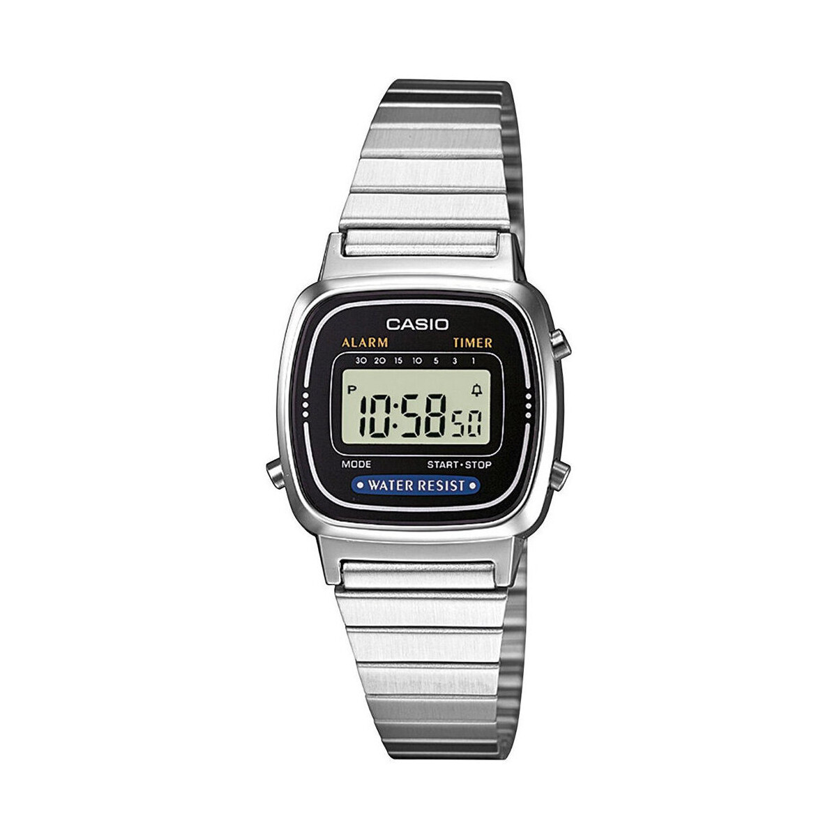 Casio  Dámské digitální hodinky Biggoombe stříbrná  Stříbrná