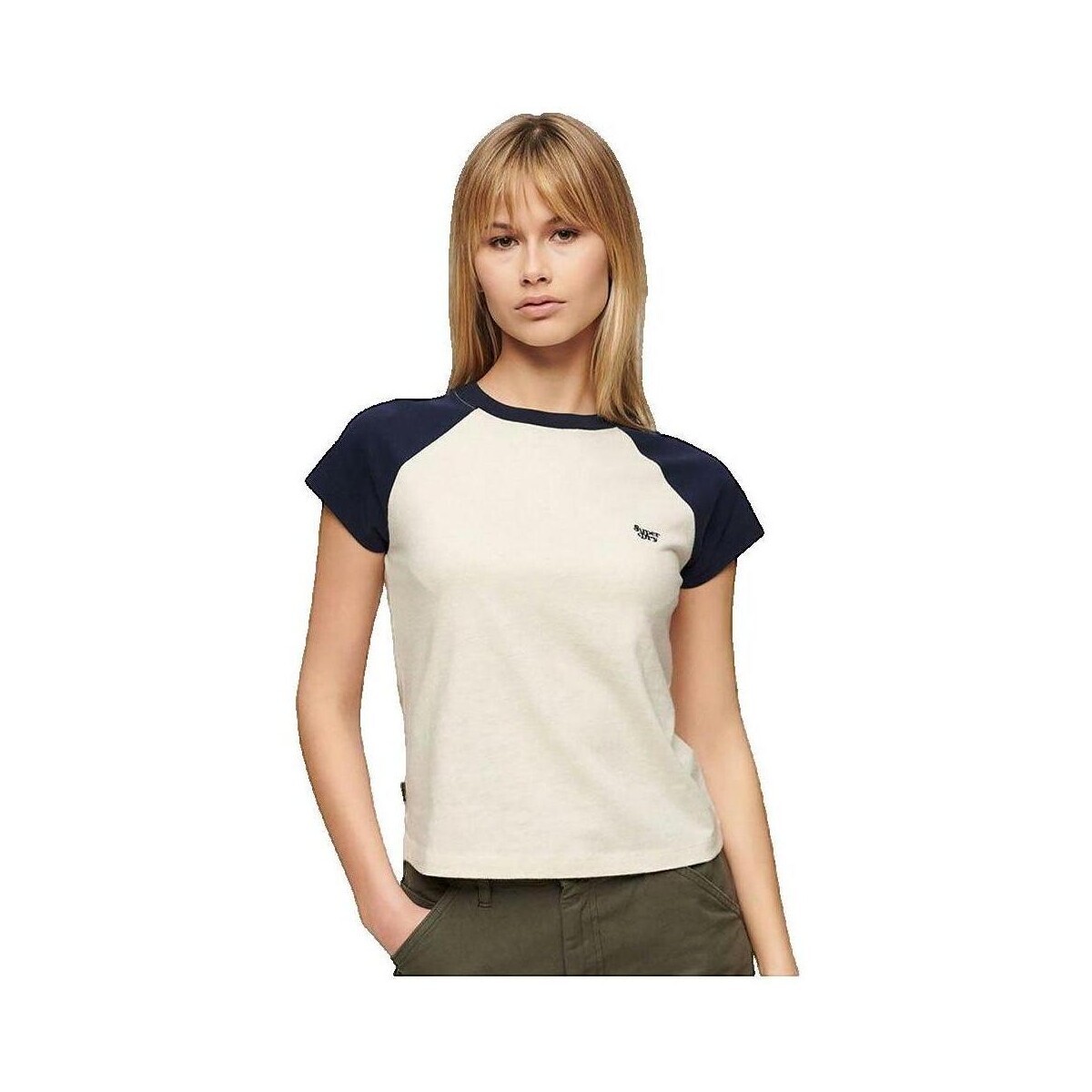 Superdry  T-shirt  Essential Logo Raglan  Béžová