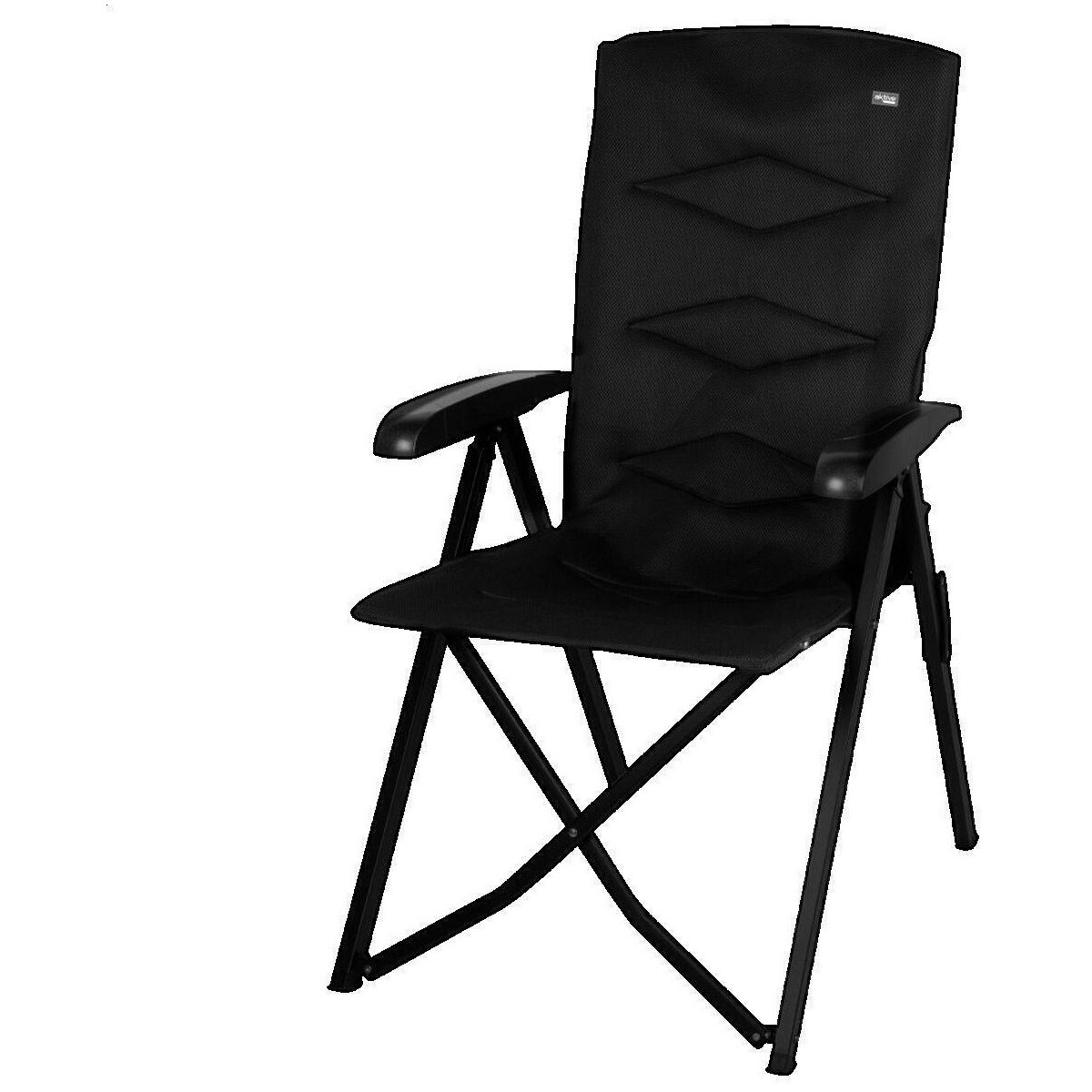 Aktive  Chaise d'extérieur  pliante noire 5 positions réglables  Černá