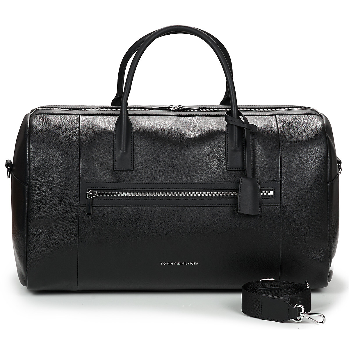 Tommy Hilfiger TH BUSINESS LEATHER DUFFLE Černá