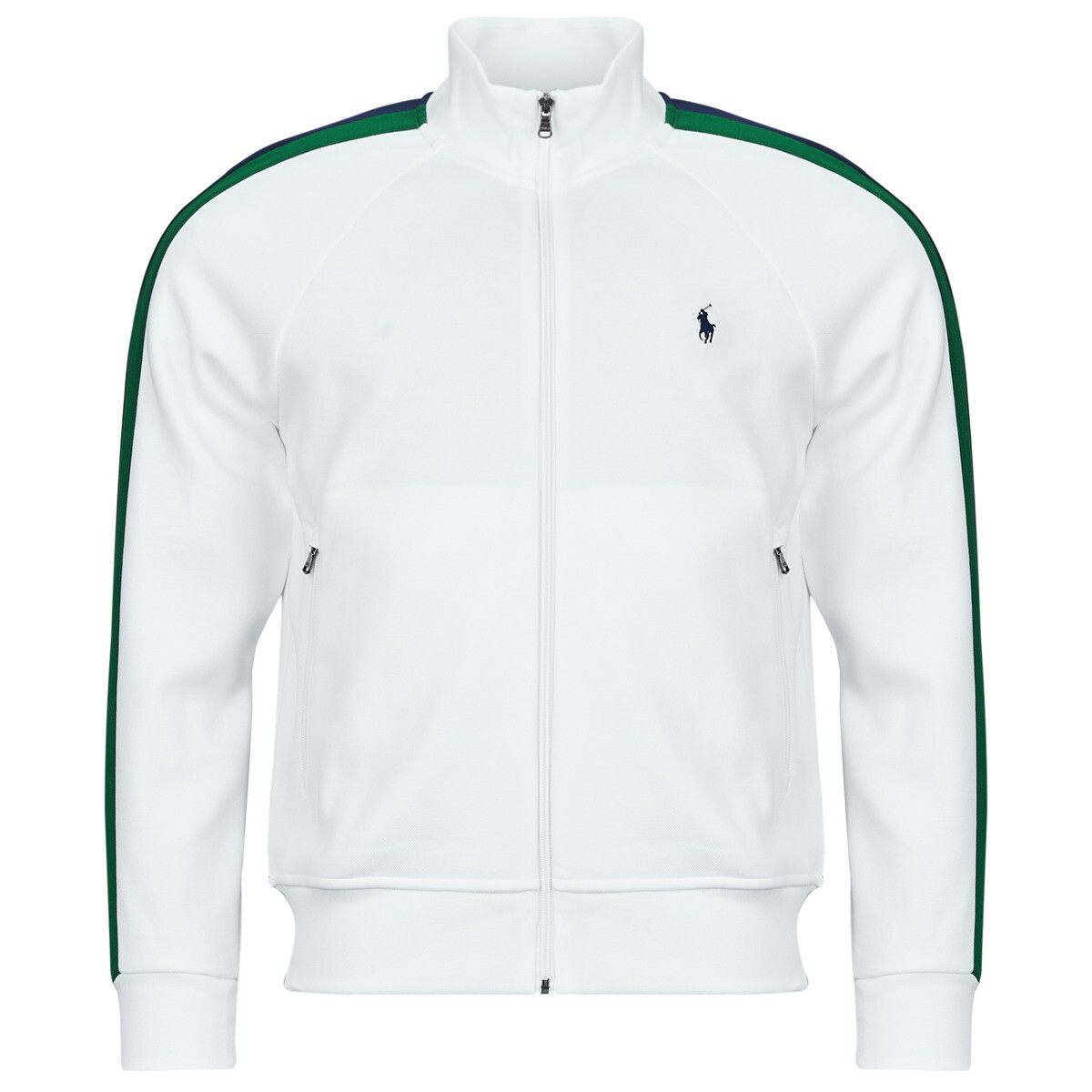 Polo Ralph Lauren  SWEATSHIRT ZIPPE EN DOUBLE KNIT TEXTURE  Bílá