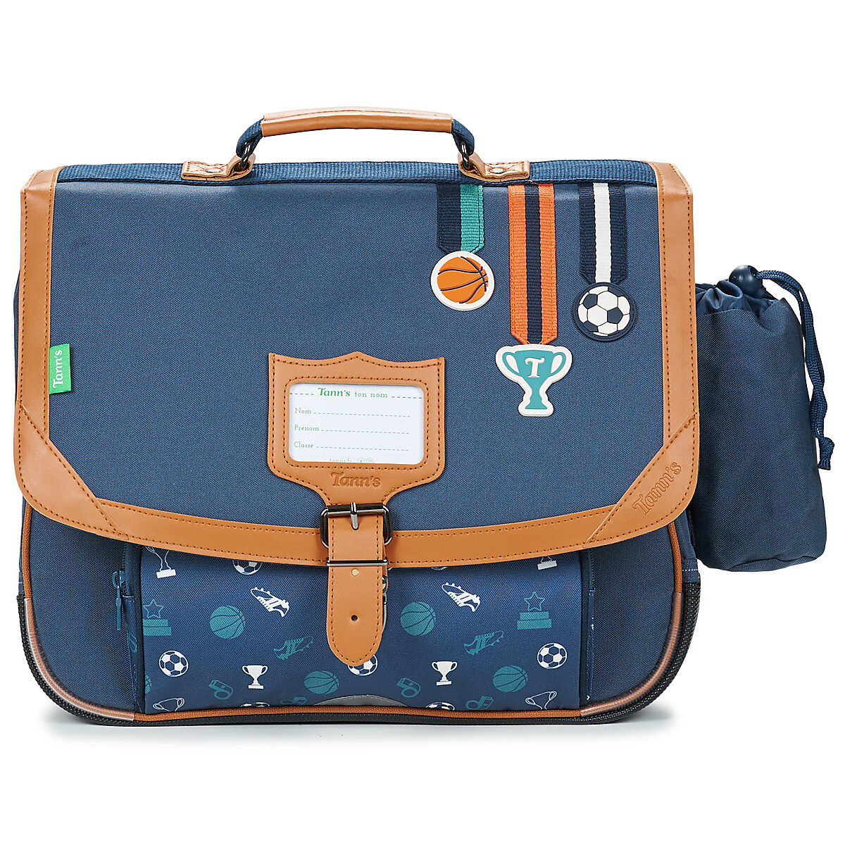 Tann's  PACO CARTABLE 38 CM POCHE GOURDE  Modrá