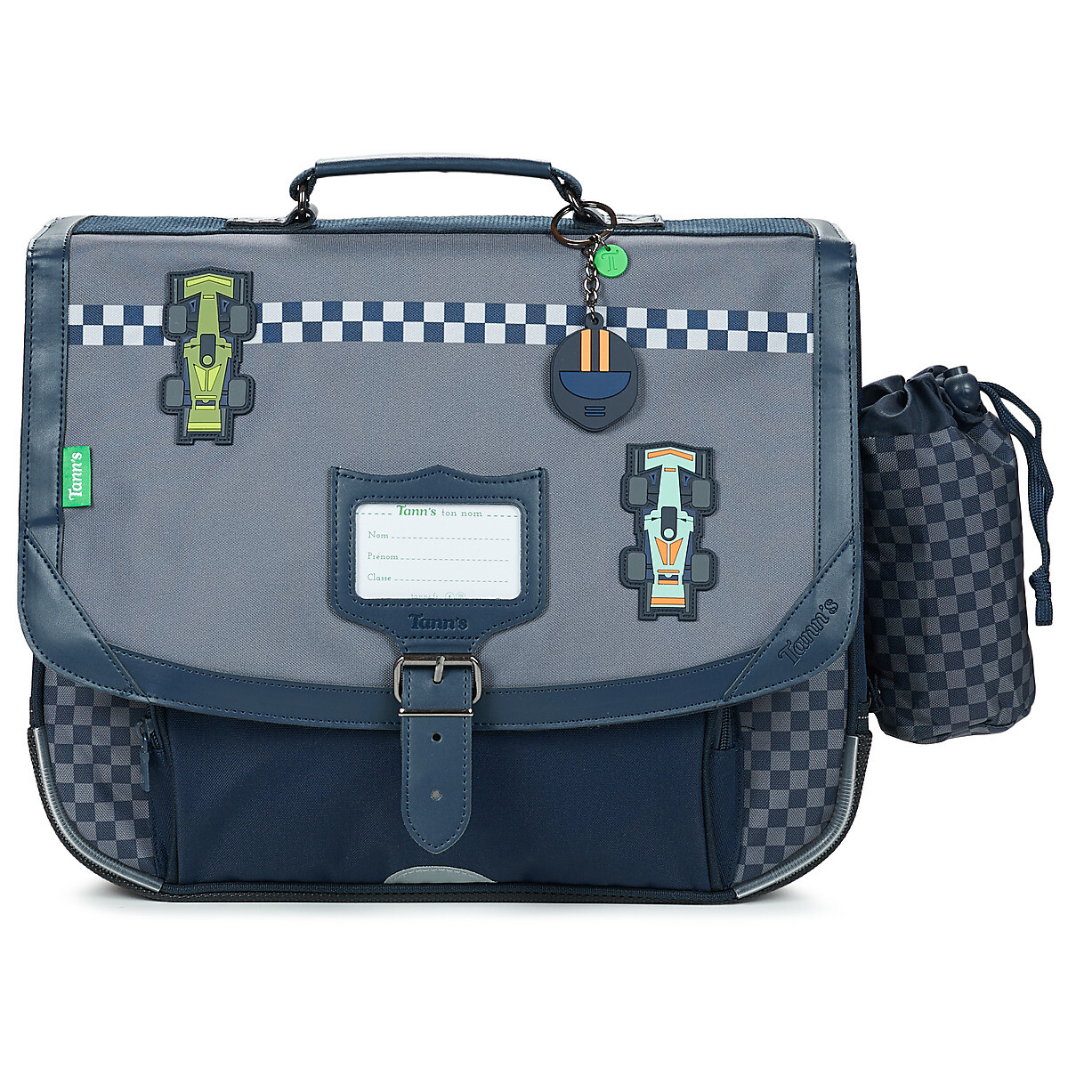 Tann's  ROMAIN CARTABLE 38CM POCHE GOURDE  Šedá
