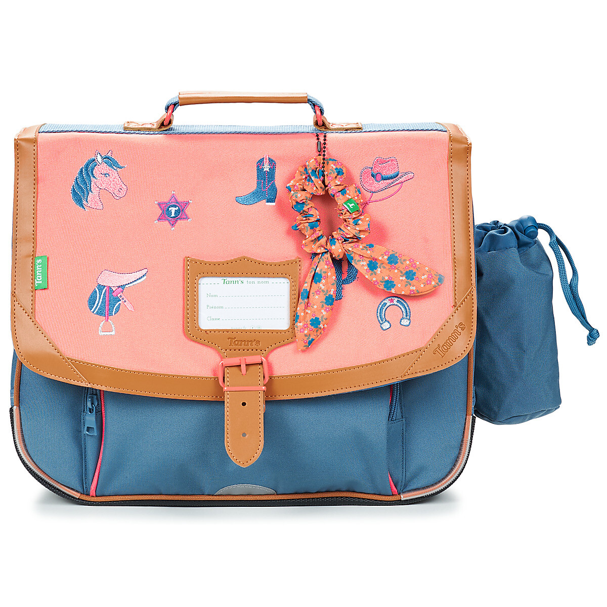 Tann's  JANE CARTABLE 38 CM POCHE GOURDE  Růžová