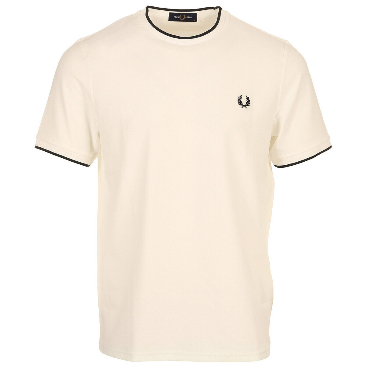 Fred Perry  Trim Detail Crepe Pique  Bílá