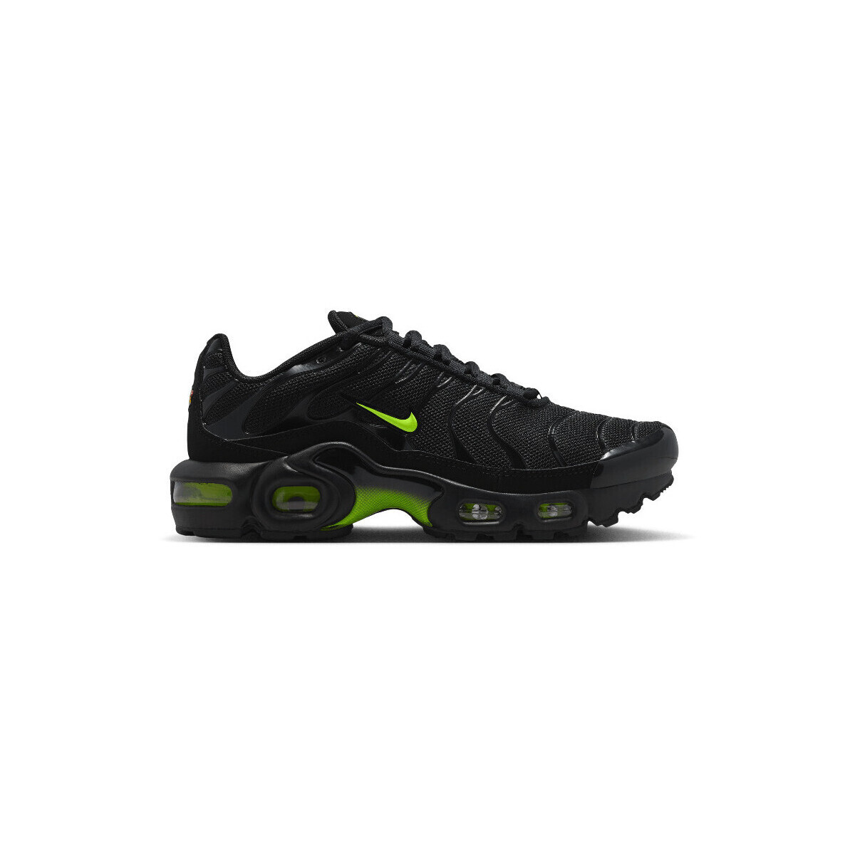 Nike  Air Max Plus Older Kids' Shoes Black/Black/Volt Ice  Černá