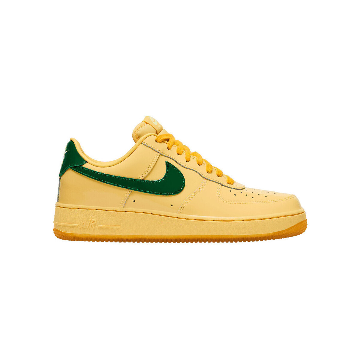 Nike  Air Force 1 Low Patent Leather Topaz Gold Pine Green  Zelená