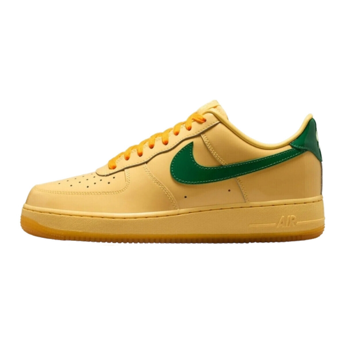 Nike  Air Force 1 Low Patent Leather Topaz Gold Pine Green  Žlutá