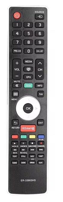 Eclipsera Náhradní dálkový ovladač ER-33903HS pro Hisense Smart TV
