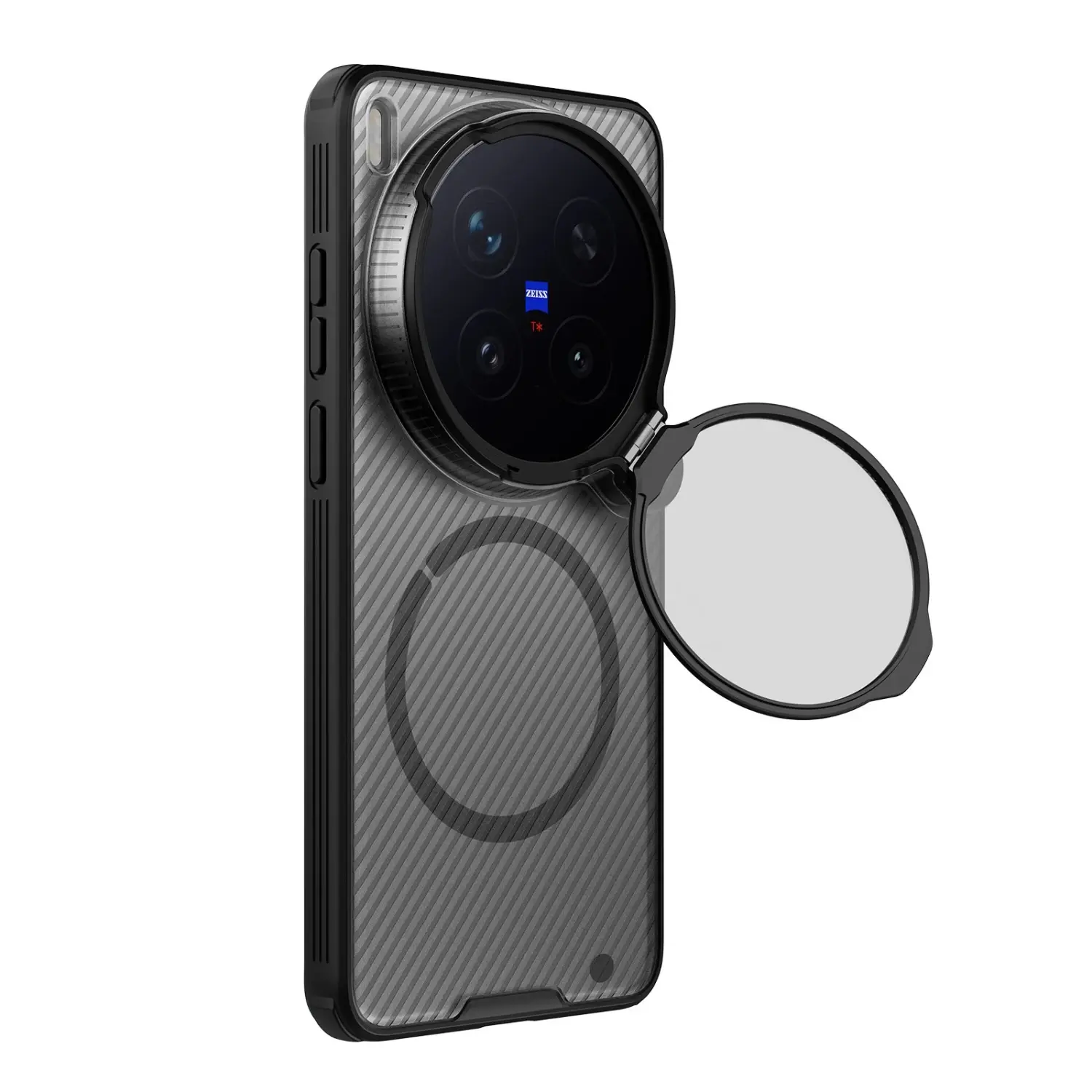 Zadní kryt Nillkin CamShield Prop Magnetic pro Vivo X300 Ultra, transparetní černá