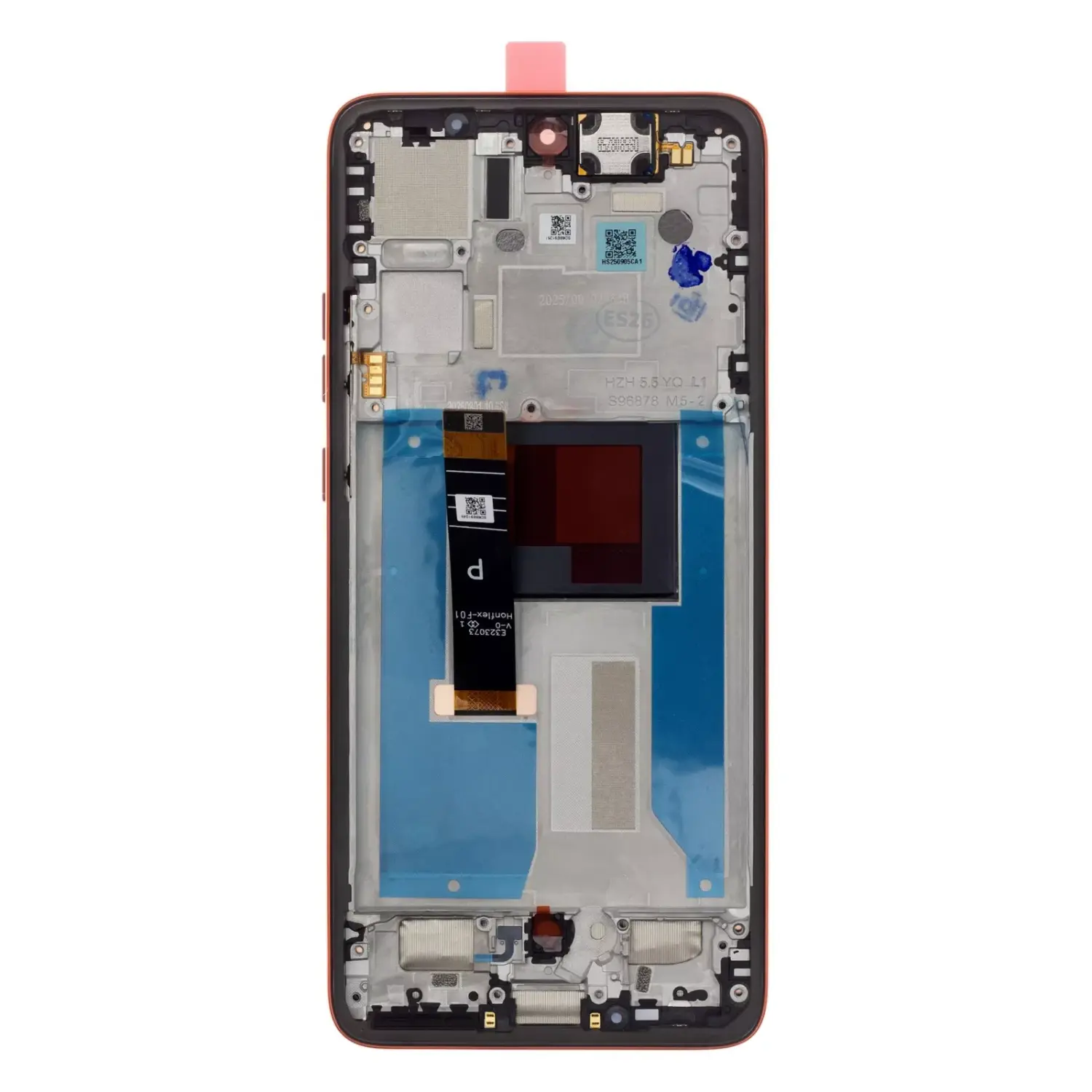 LCD display + dotyková deska + přední kryt pro Motorola Moto G57 Power, black (Service Pack)