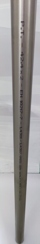 Anténní stožár 42,4mm x 2mm, délka 0,5 m NEREZ