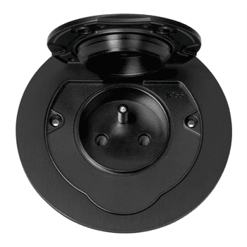 Zapuštěná zásuvka s víčkem, hermeticky uzavřená ORNO OR-GM-9030/B, nerez IP55, černá