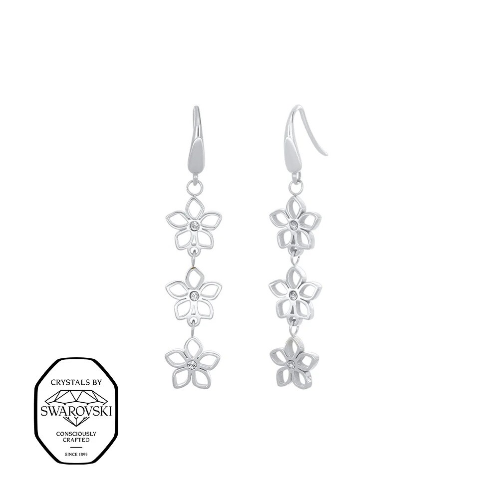 CRYSTalp Visací náušnice s krystaly Swarovski Formentera 42428.E