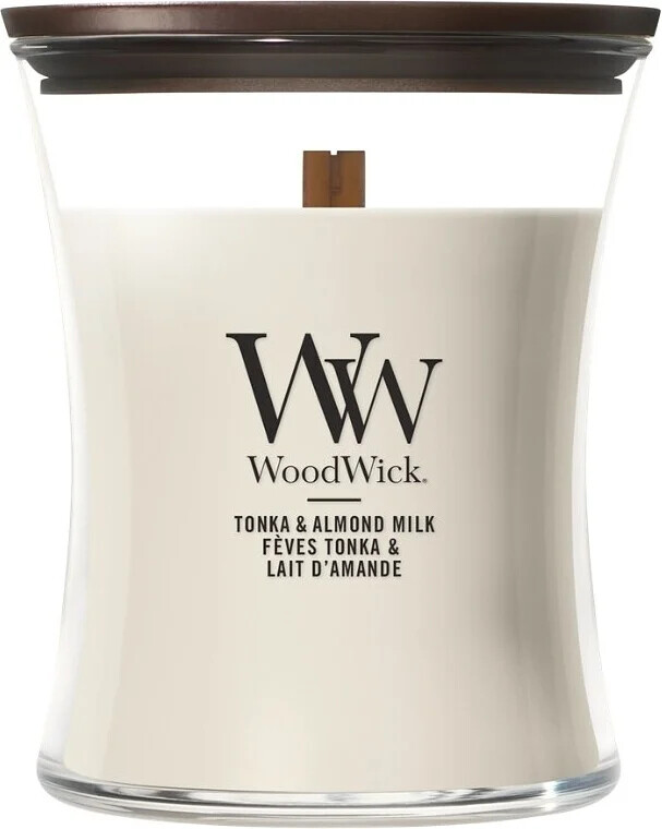 WoodWick Vonná svíčka váza střední Tonka & Almond Milk 275 g