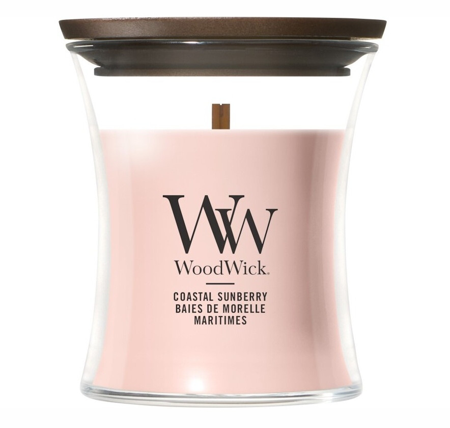 WoodWick Vonná svíčka váza malá Coastal Sunberry 85 g