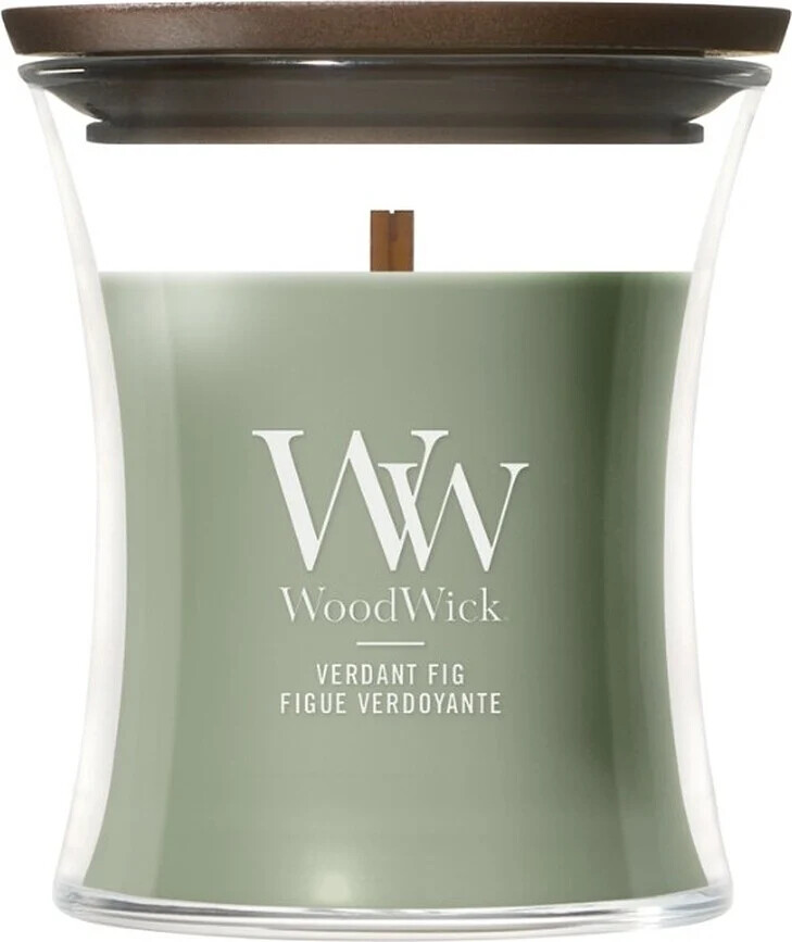 WoodWick Vonná svíčka váza malá Verdant Fig 85 g
