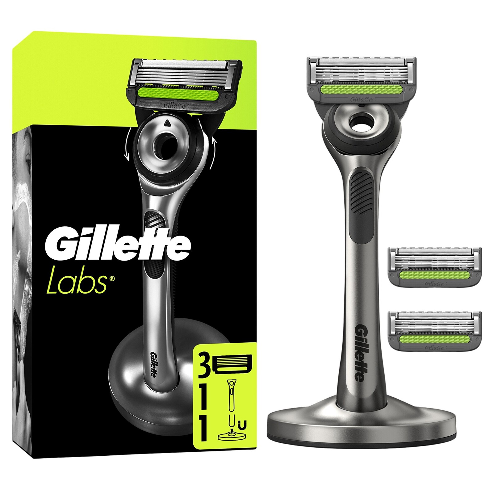 Gillette Holicí strojek Labs + 3 hlavice