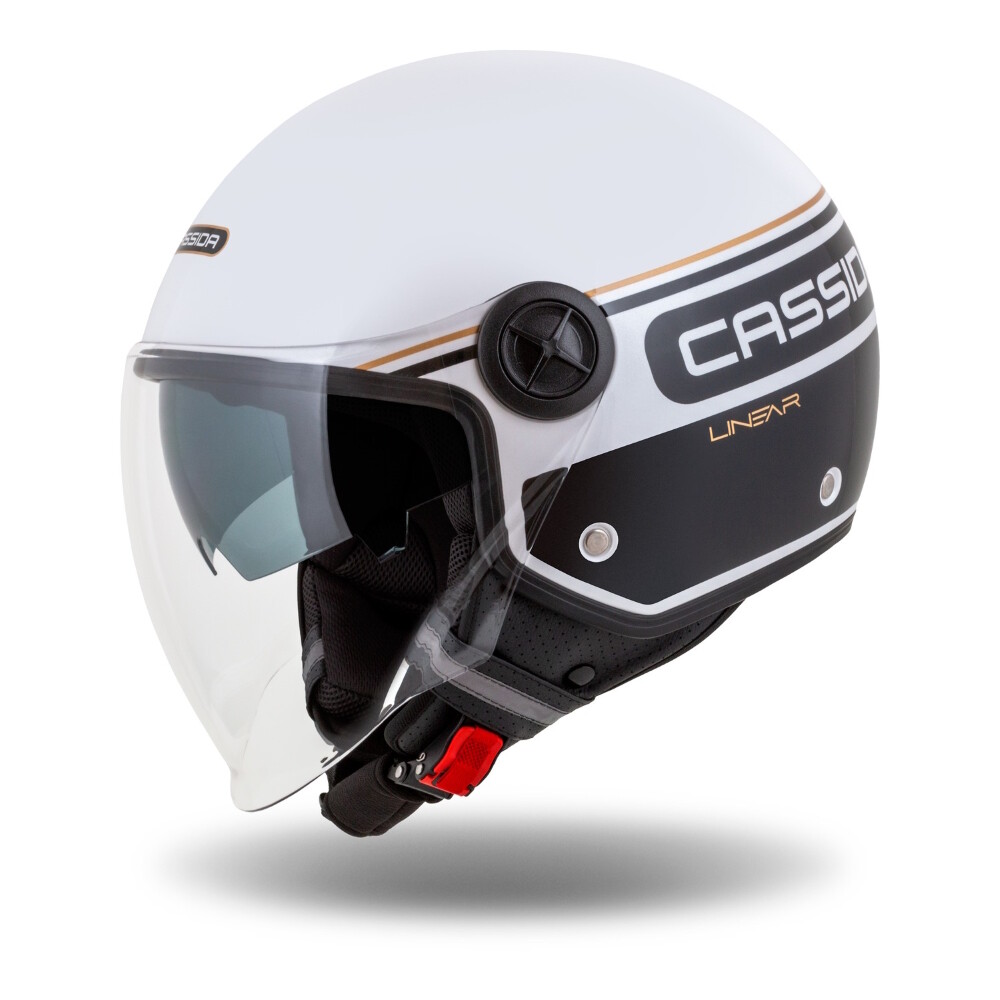 Cassida Handy Plus Linear bílá perleť/černá/zlatá XS (53-54)