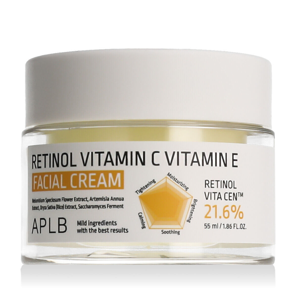 APLB Retinol Vitamin C Vitamin E Facial Cream pleťový krém 55 ml unisex