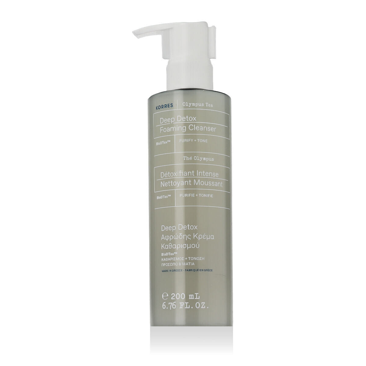 Korres Olympus Tea Deep Detox Foaming Cleanser čistící pleťová pěna 200 ml pro ženy