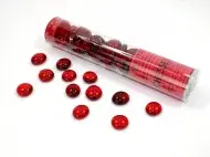 Chessex Gaming Glass Stones - Crystal Red (40)