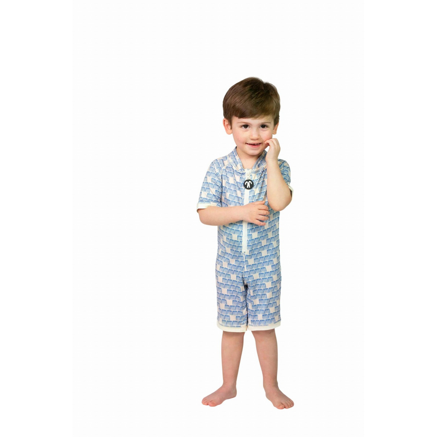 Dětské plavky DucKsday Manta Baby Swimsuit Dětská velikost: 74-80 / Barva: modrá/bíla