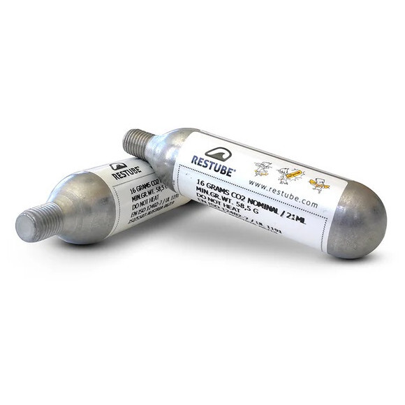 Náhradní díl Restube CO₂ cartridge 16g (2pack) Barva: stříbrná