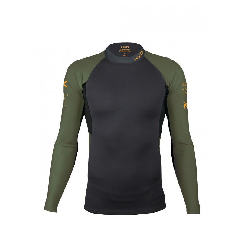 Pánské funkční triko Hiko Symbio e. L/S Top Velikost: S / Barva: zelená/černá