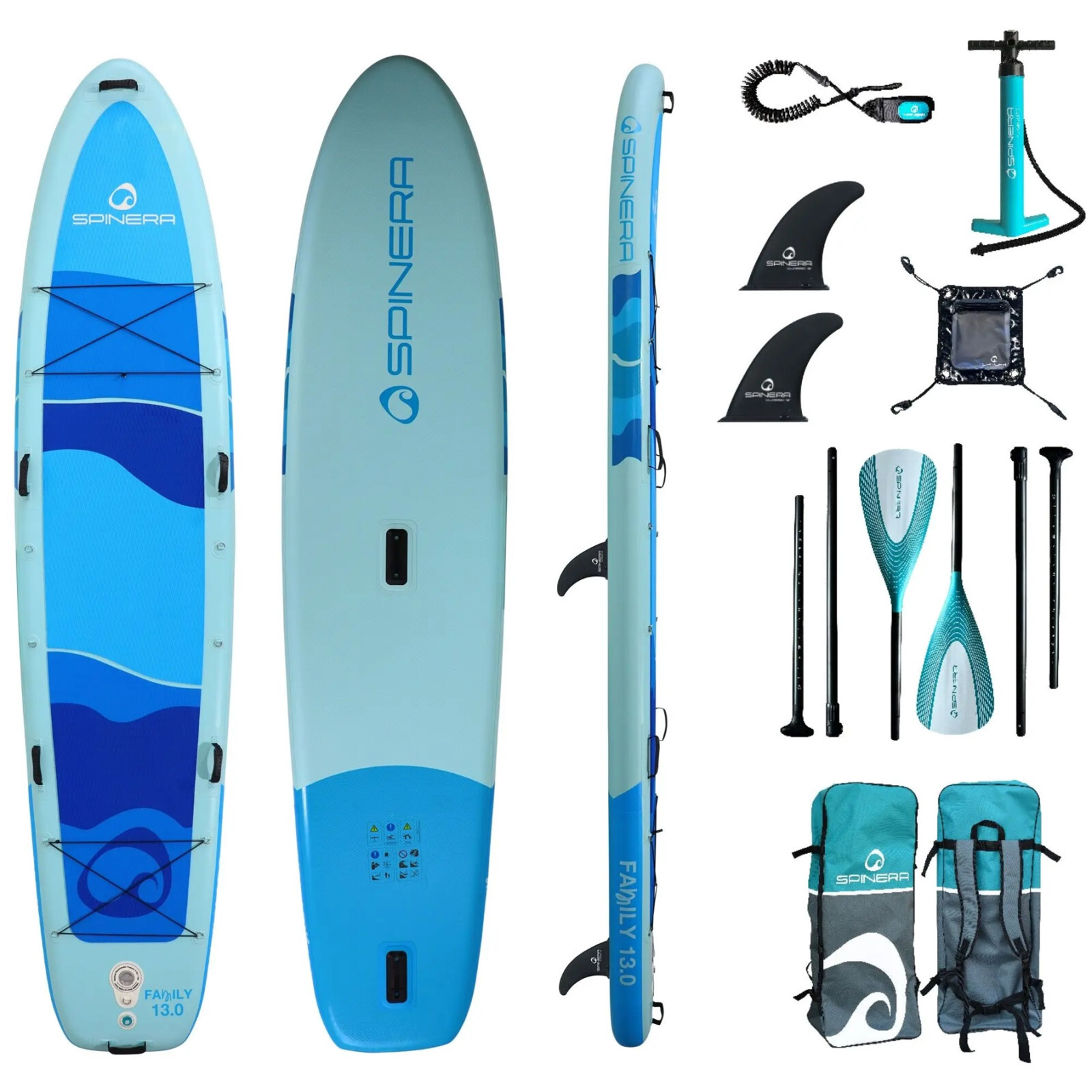 Paddleboard Spinera Spinera Family 13' Barva: modrá/bíla