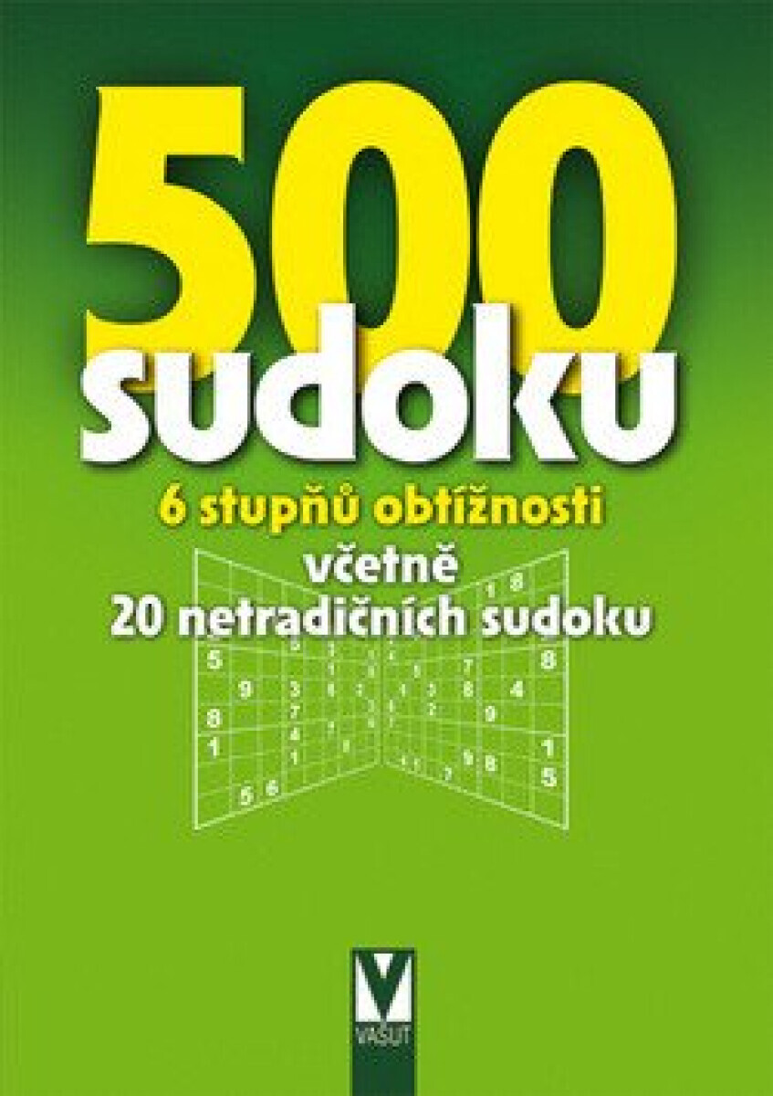 500 sudoku - zelená obálka