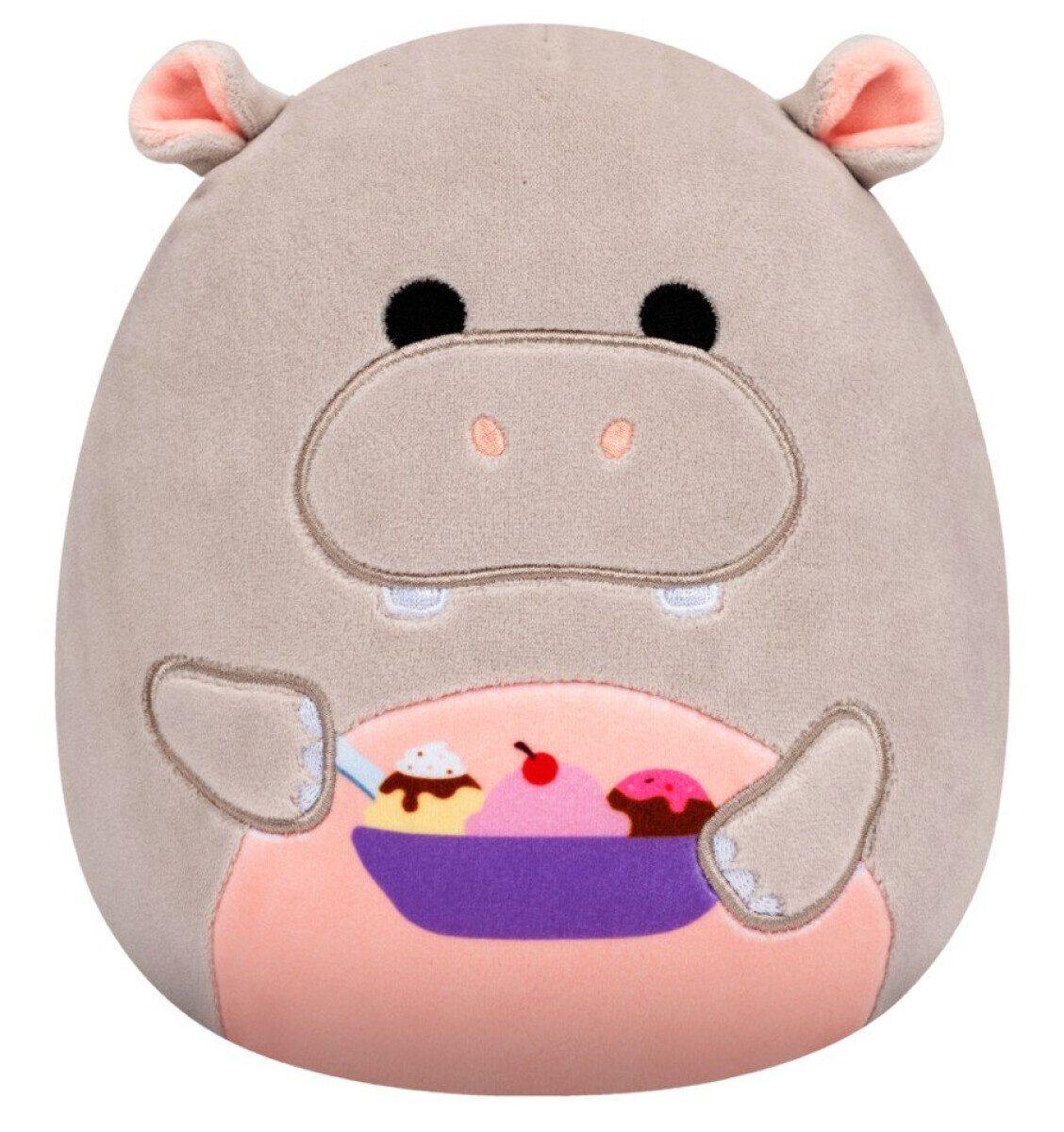 SQUISHMALLOWS Šedý hroch se zmrzlinou - Harrison