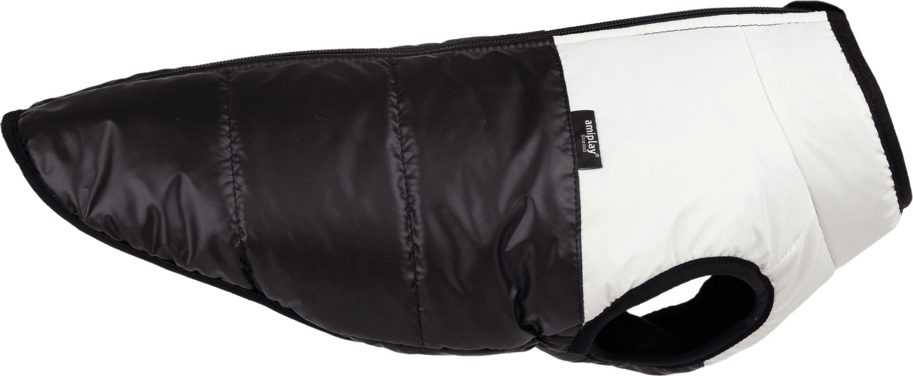 Kabát pro psy Amiplay Fluo Fluorescenční černo-bílý 35 x 37 x 49–56 cm